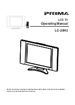 Предварительный просмотр 1 страницы Prima LC-20H3 Operating Manual