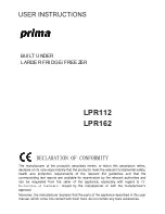 Предварительный просмотр 1 страницы Prima LPR112 User Instructions