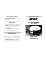 Prima PDD100 User Manual preview