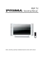 Prima PDP TV Operating Manual preview