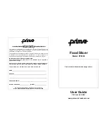 Prima PFS100C User Manual preview