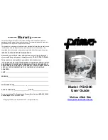 Prima PGK300 User Manual preview