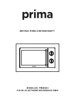 Prima PRCM202 Instructions And Warranty предпросмотр