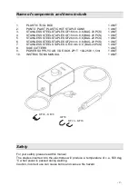 Preview for 2 page of Prima PUNTO PLAST Instruction Manual