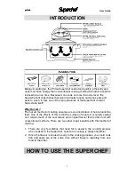 Preview for 3 page of Prima Superchef Millenium PSC002 User Manual