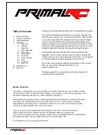 Preview for 3 page of Primal RC QICKSILVER Instruction Manual