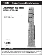 PRIMAL TREESTANDS PTRR-145 Instruction And Safety Manual preview