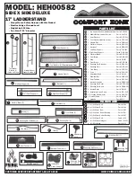 Preview for 5 page of Primal Vantage COMFORT ZONE HEH00582 Instruction And Safety Manual