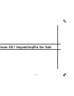 Preview for 1 page of Primare A30.1 User Manual