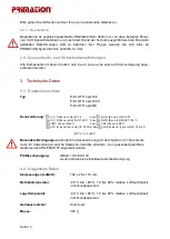 Предварительный просмотр 12 страницы Primation P-Ex OTR opis 100 User Manual