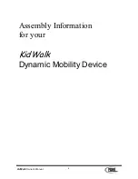 Preview for 6 page of Prime Engineering KidWalk Owner'S Manual