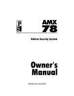 Prime Security AMX78 Owner'S Manual предпросмотр