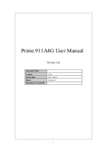 Prime 911A4G User Manual preview