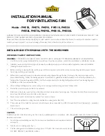 Prime PME 50 Installation Manual предпросмотр