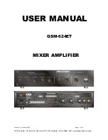 Prime QSM-624ET User Manual предпросмотр