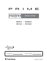 Предварительный просмотр 1 страницы Prime RM0652 Installation & Operation Manual