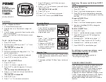 Preview for 1 page of Prime TNID7111 Quick Start Manual