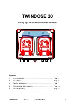 Предварительный просмотр 2 страницы Prime TWINDOSE 20 Instruction Manual