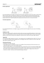 Предварительный просмотр 10 страницы prime3 EES71 Owner'S Manual