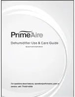 PrimeAire PA5010E Use & Care Manual preview