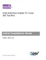 PrimeDTV Technologies PHD-101 Installation Manual preview