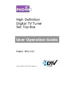 PrimeDTV Technologies PHD-101 Operation Manual preview