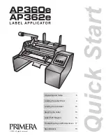 Preview for 1 page of Primera AP362e Quick Start Manual