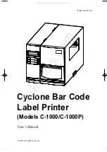 Primera Cyclone C-1000 User Manual preview