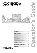 Primera Digital Color Label Press CX1200e Operation Manual предпросмотр