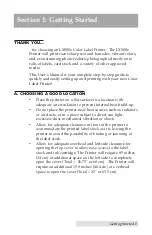 Preview for 5 page of Primera LX900e User Manual