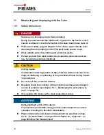 Preview for 18 page of Primes CUBE Operating Manual