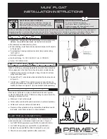 Preview for 1 page of Primex MUNI Float Installation Instructions Manual