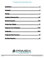 Preview for 2 page of Primex SP6R-LSC User Manual