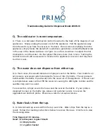 Предварительный просмотр 1 страницы Primo Water 900129 Troubleshooting Manual