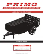 Primo Water UT5 10-18HSS Series Assembly Instructions Manual preview