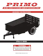 Primo Water UT6x12-18HSS Assembly Instructions Manual preview