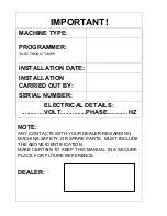 Preview for 32 page of Primus 5kg Installation And Maintenance Manual