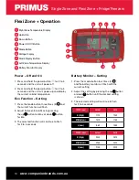 Preview for 10 page of Primus Flexi Zone + Owner'S Manual