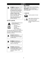 Preview for 3 page of Primus HCWP1- 26 Owner'S/Operator'S Manual