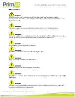 Preview for 4 page of Primus PRIMECARE PCB901 Instruction Manual