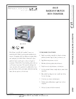 Prince Castle 454-B Specification Sheet preview
