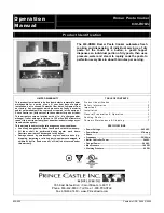 Prince Castle 630-ROM4 Operation Manual preview
