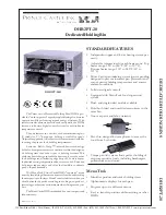 Prince Castle DHB2PT-20 Specification Sheet preview