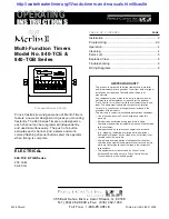 Prince Castle Merlin II 840-TCE Series Operating Instructions Manual preview