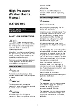 Preview for 1 page of Princess auto YL4720C-100B User Manual