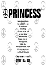 Princess 01.112361.01.001 Instructions For Use Manual preview