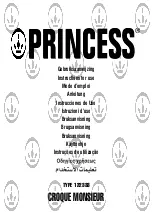 Preview for 1 page of Princess 122333 Instructions For Use Manual