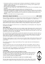 Preview for 4 page of Princess 122333 Instructions For Use Manual