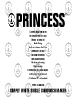 Preview for 1 page of Princess 122613 Instructions For Use Manual