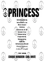 Princess 142329 Instructions For Use Manual preview